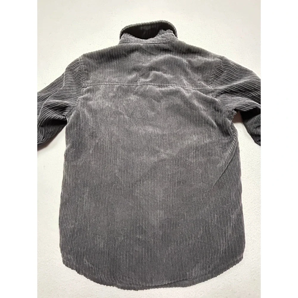 Love Tree Shirt Jacket Corduroy Polyester Gray Small Womens
